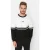 TRENDYOL MAN Heren Ecru Slogan Lang Regular fit Sweatshirts