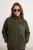 TRENDYOLMİLLA Dames Kaki Effen Lang Oversized Sweatshirts