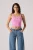 Levi’s cropped top roze