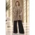 Curviss Plus Size imitatiebont bodywarmer – beige