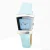 7355l02ac Lichtblauwe Leren Horloge