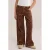 WE Fashion wide leg jeans met zebraprint – bruin
