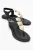 Giulia Leer Plat Sandaal (Women)
