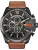DIESEL Analoog horloge ‘Mega Chief’  lichtbruin / zwart