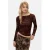 Desigual top met panterprint – bruin