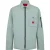 Hugo Heren Logo Katoenen Overshirt (Lichtgroen)