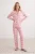 TRENDYOLMİLLA Dames 2-pack Roze Met grafische print Lang, Regular fit Pyjama- Sets