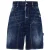 Dsquared2 Dark Semplice Carpenter Shorts Marineblauw