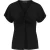 Zwarte jersey top met gedraaide voorkant – Conquista