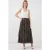 Hoog-Waisted Paisley Midi A-Lijn Rok