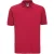 Russell Heren 100% Katoenen Korte Mouw Poloshirt (Klassiek rood)