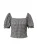 EDITED Blouse ‘Floretta’  zwart / wit