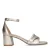 Manfield leren sandalettes goud