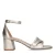 Manfield leren sandalettes goud