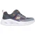 Skechers Jongens S Lichte sneakers met ronde neus (Grijs/Oranje)