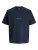 JACK & JONES Shirt ‘JORNorrebro’  nachtblauw / oranje