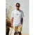 Oversized T-shirt met print en ronde hals
