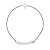 Diamond Bracelet CROSS 0.050 CTS Nylon Black 925