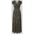 Apricot maxi-jurk van viscose met V-hals