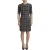Dolce & Gabbana Zwart Grijs Jacquard Sheath Bodycon Damesjurk