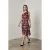 Asymmetrische Satijnen Blouse en Midi Rok Set
