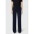 MAC wide leg regular waist broek donkerblauw