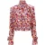 Paco Rabanne bedrukte coltrui blouse van veelkleurige viscose