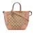 Gg Canvas Leren Tote