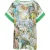 Gebloemde Stretch Jersey Top met korte mouwen Plus Size