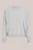 WE Fashion – Heren regular fit fijngebreide trui met embroidery – Regular fit – Lichtgrijs – Katoen –