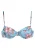 LASCANA Bikinitop  turquoise / lichtblauw / oranje / pink
