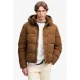 Superdry PREMIUM HOOD CORD PUFFER corduroy gewatteerde jas – bruin