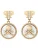 Philipp Plein Oorbellen  goud / zilver / transparant