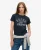 Superdry Vrouwen Athletic Essentials T-shirt met Print en Aansluitende Pasvorm Blauw