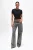 BENU zwart gedraaid dames T-shirt