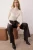 TRENDYOLMİLLA Dames Ecru Effen Lang Getailleerd Blouses