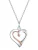 Lulu & Jane Hangers  zalm roze / zilver