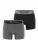 Phil & Co. Berlin Boxershorts ‘ 2-Pack Jersey ‘  grijs / zwart