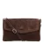 DSTRCT suede crossbody tas donkerbruin