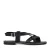 Sacha leren sandalen zwart