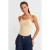 Gestructureerde Crop Cami Blouse met Strikdetail