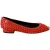 Philipp Plein Oranje Leren Ballerina WHAT I DO Flats Schoenen