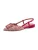 Tamaris Ballerina met riempjes  aubergine / fuchsia / wit
