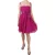 Dolce & Gabbana Vrouwen Fuchsia Roze Strik Zijden Mouwloze Jurk