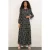 Bloemrijke Maxi Trui Jurk met Strikdetail