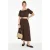 Katoenen Seersucker Blouse en Midi Rok Set