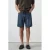 Mango Man straight leg denim short – blauw