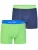 Happy Shorts Boxershorts ‘ Jersey ‘  donkerblauw / limoen / neongroen