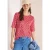 Cecil Dames Shirt met ronde hals en schelpjesprint in Rood