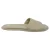 De Row Canal slippers in ivoorkleurig fluweel